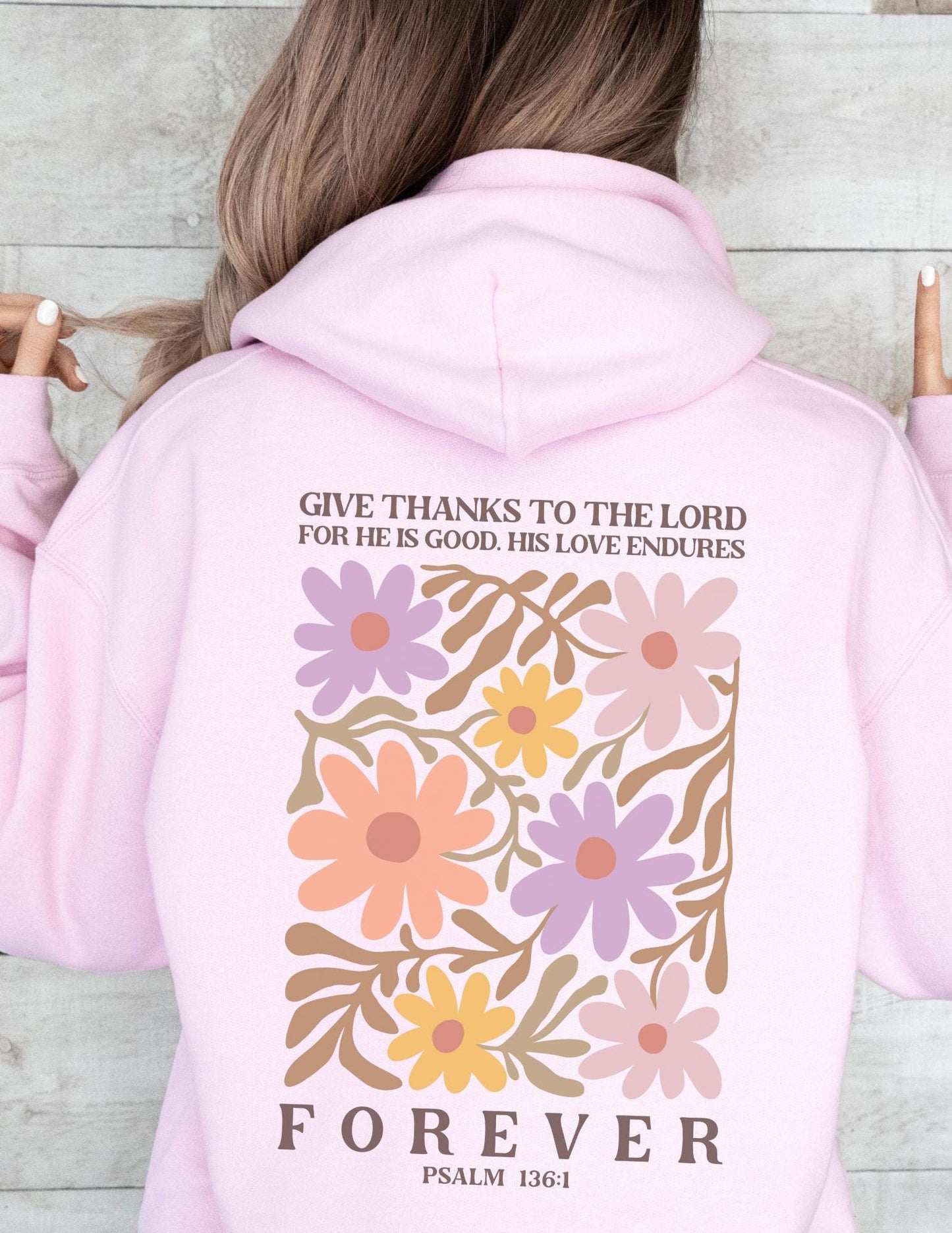 Christian Flower Hoodie