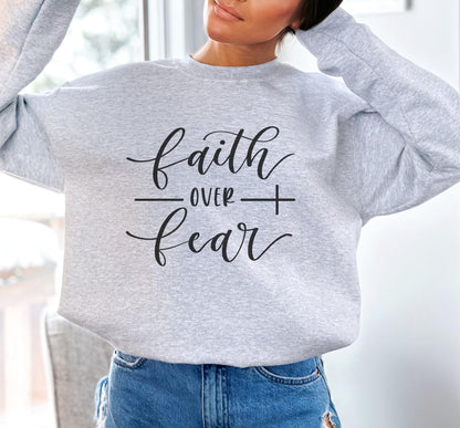 Faith Over Fear Sweater New V3