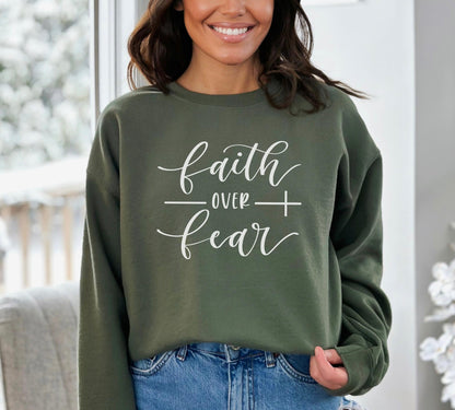 Faith Over Fear Sweater New V3
