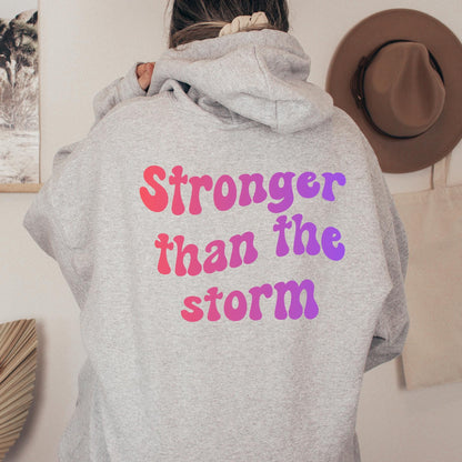 Stronger Than The Storm Christian Hoodie