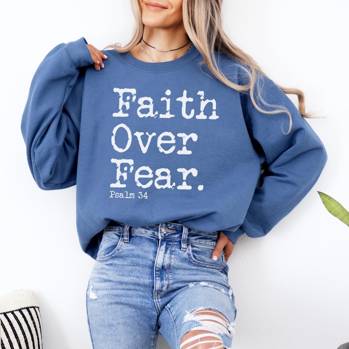 The Faith Over Fear Sweater New