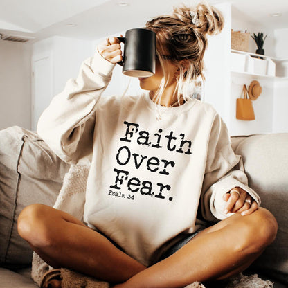 The Faith Over Fear Sweater New