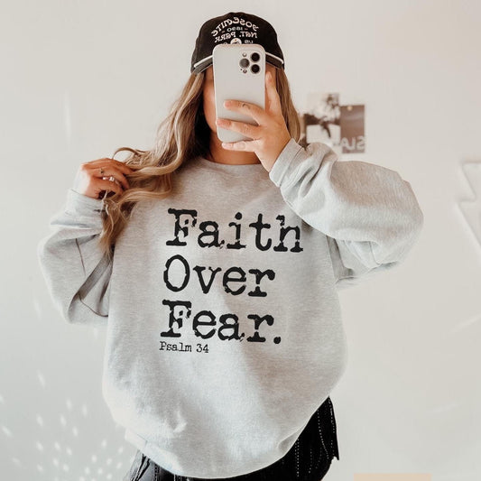 The Faith Over Fear Sweater New