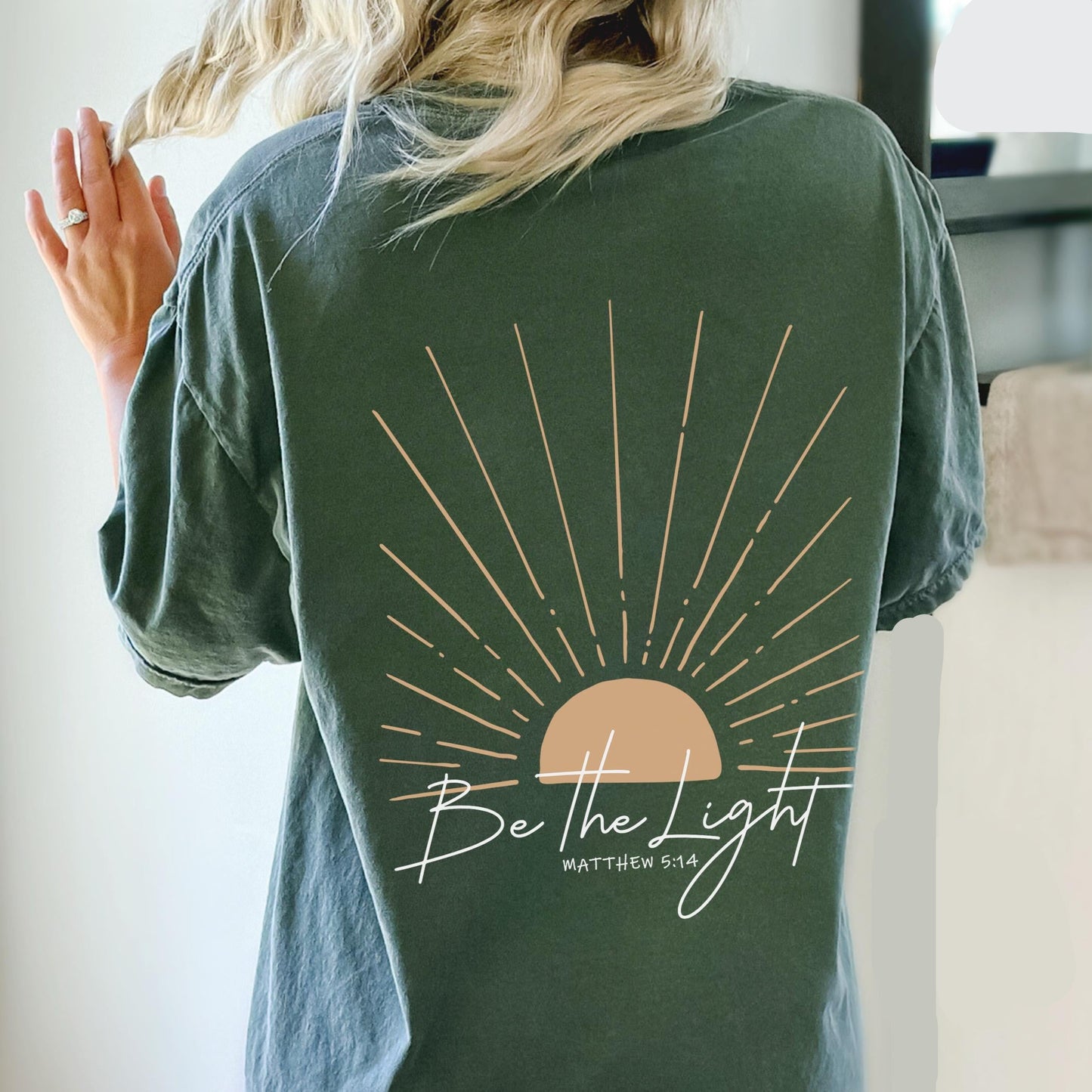 Be The Light Back Print Shirt