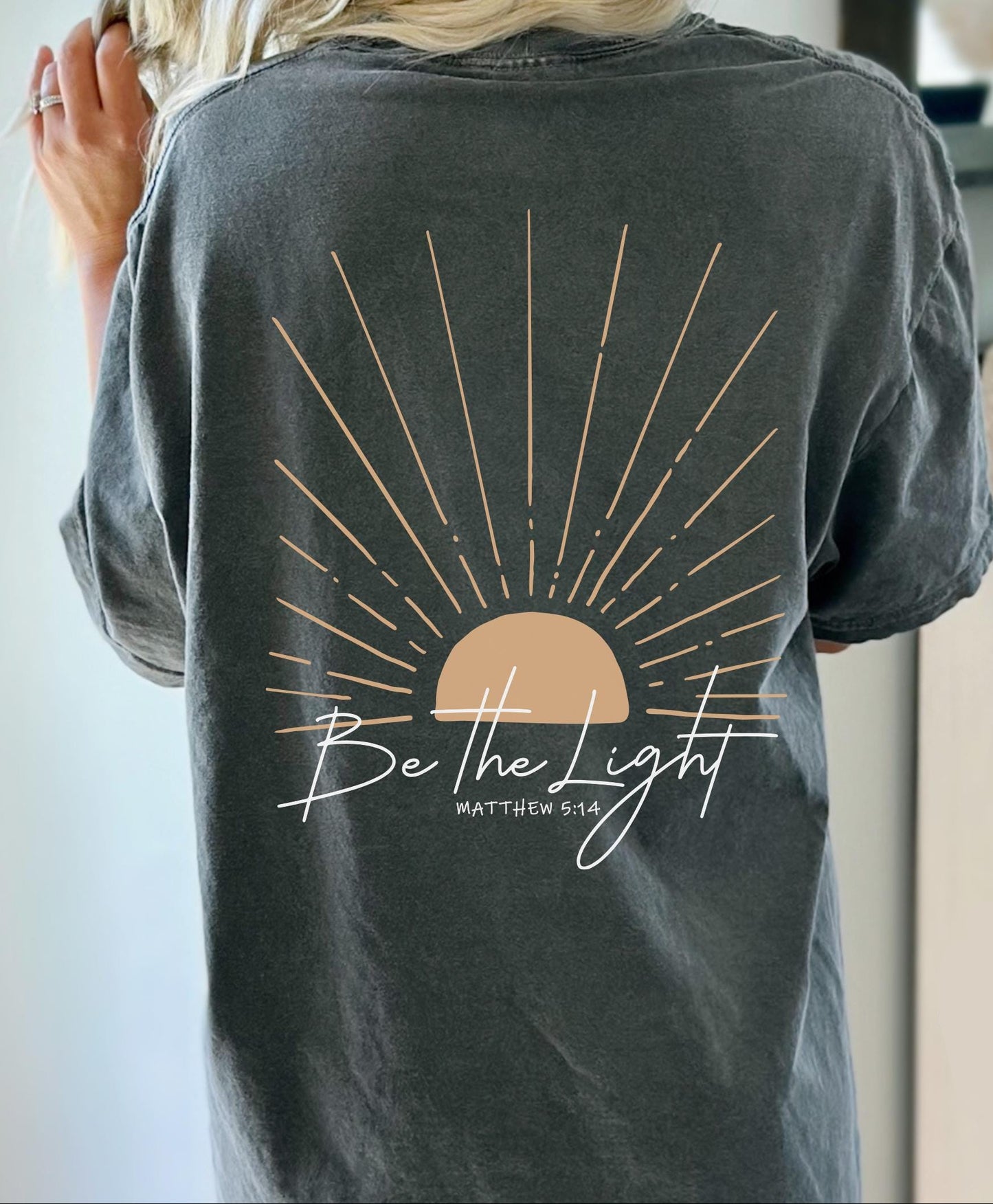 Be The Light Back Print Shirt