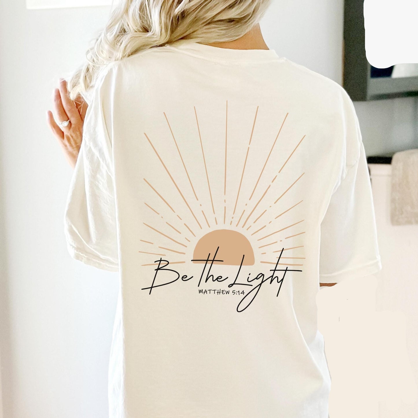 Be The Light Back Print Shirt