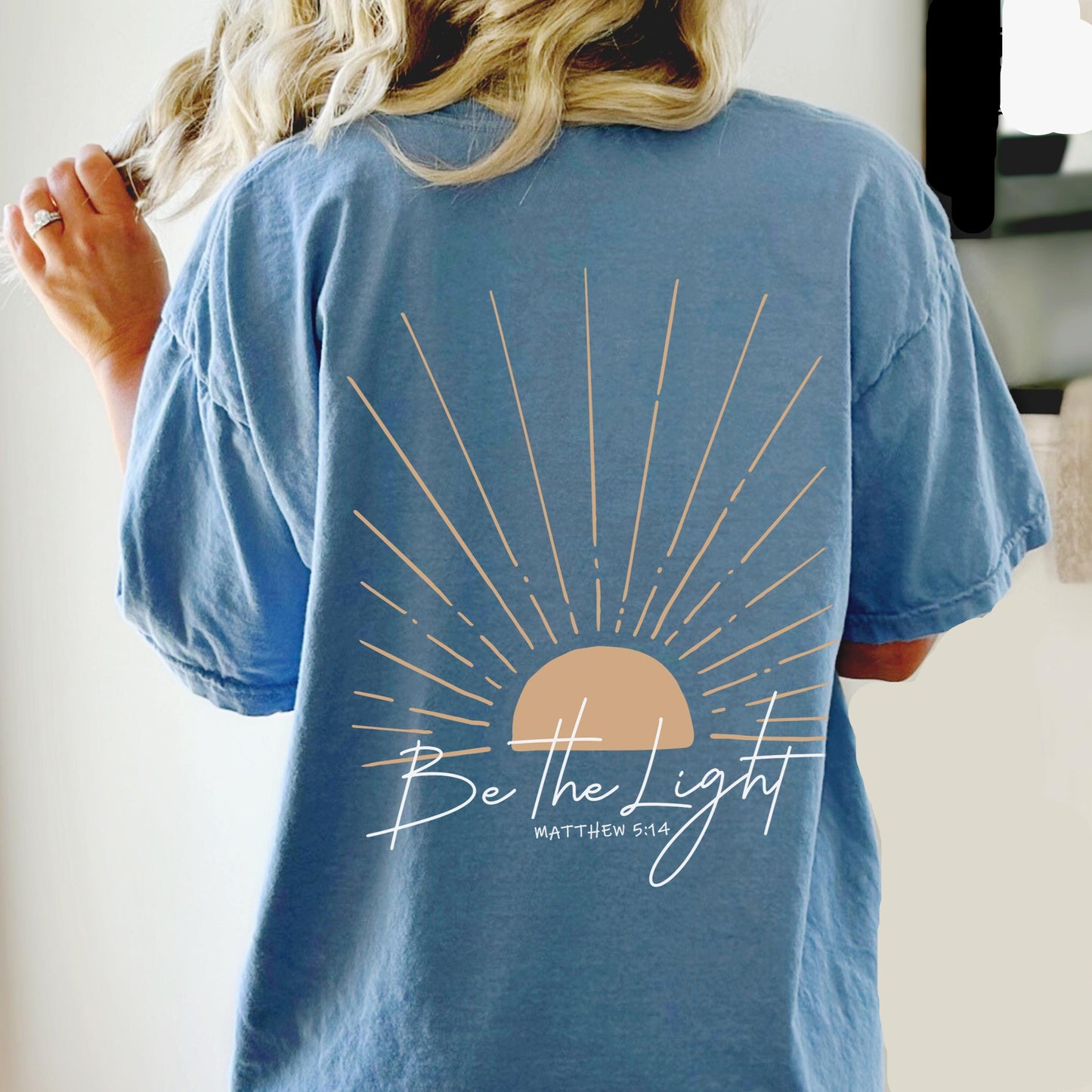 Be The Light Back Print Shirt