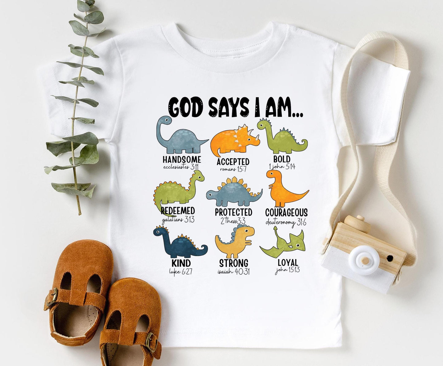 God Says I Am Dinosaur Shirt