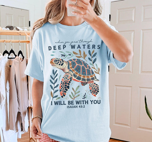 Deep Waters Turtle Tee