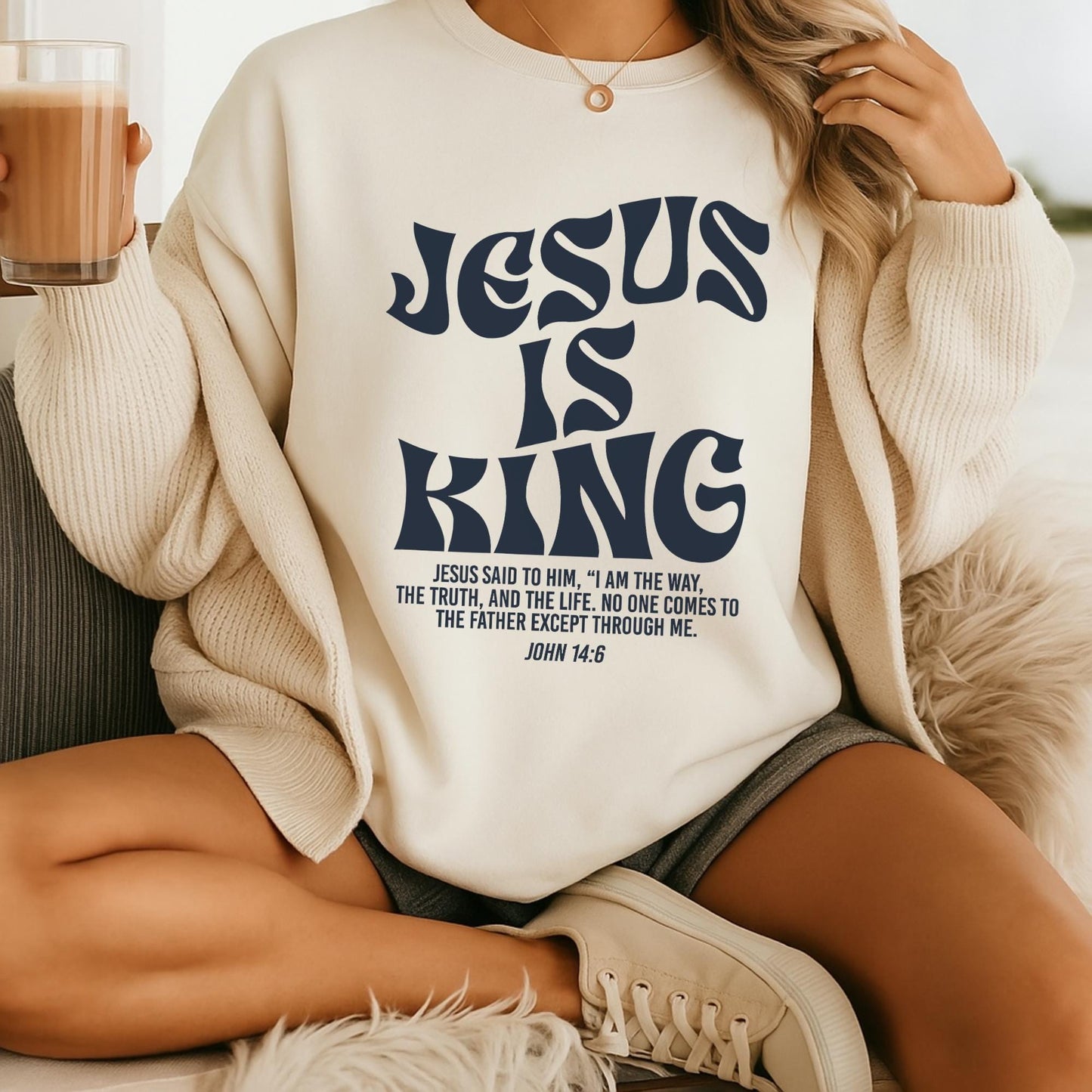Jesus Is King Sweater V6