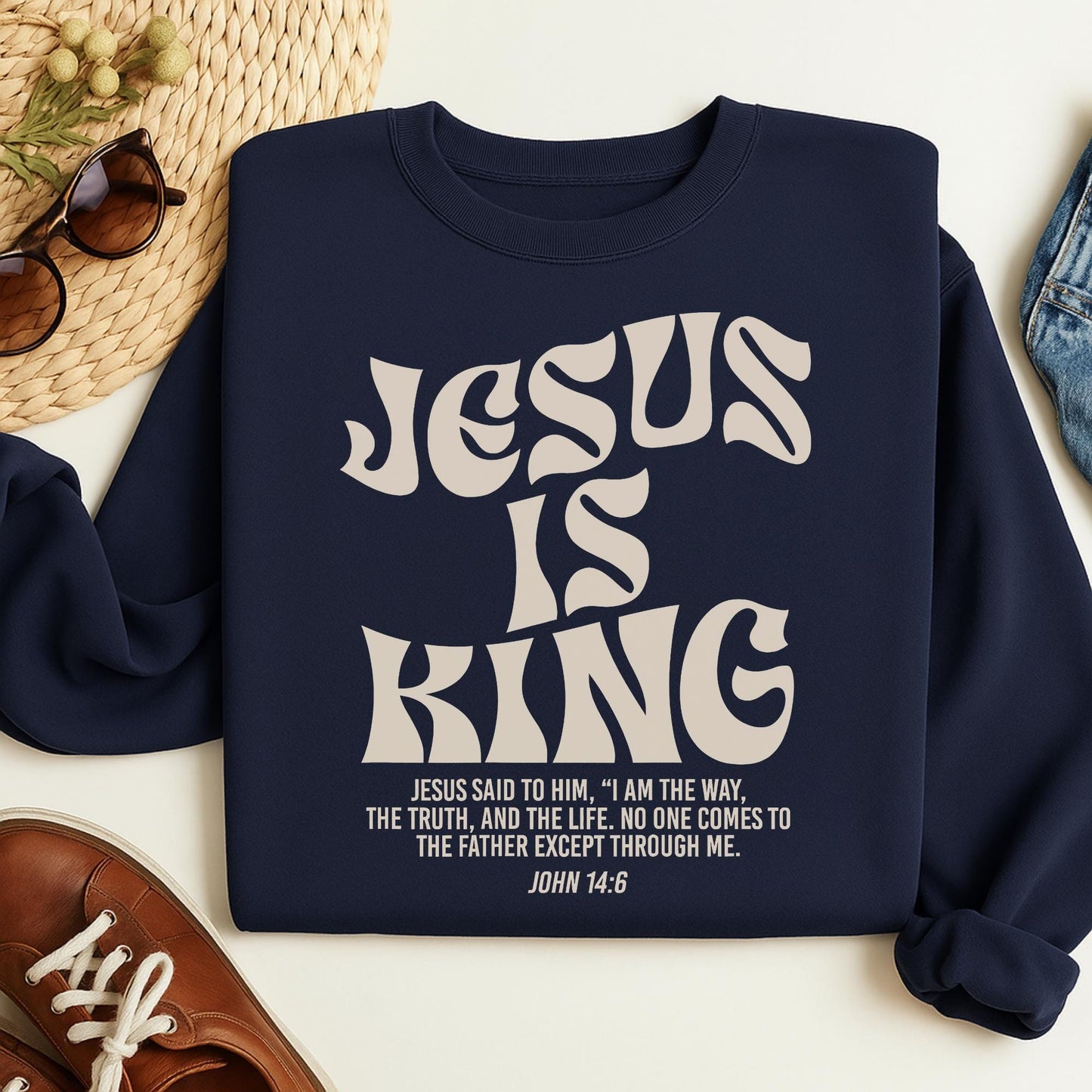 Jesus Is King Sweater V6
