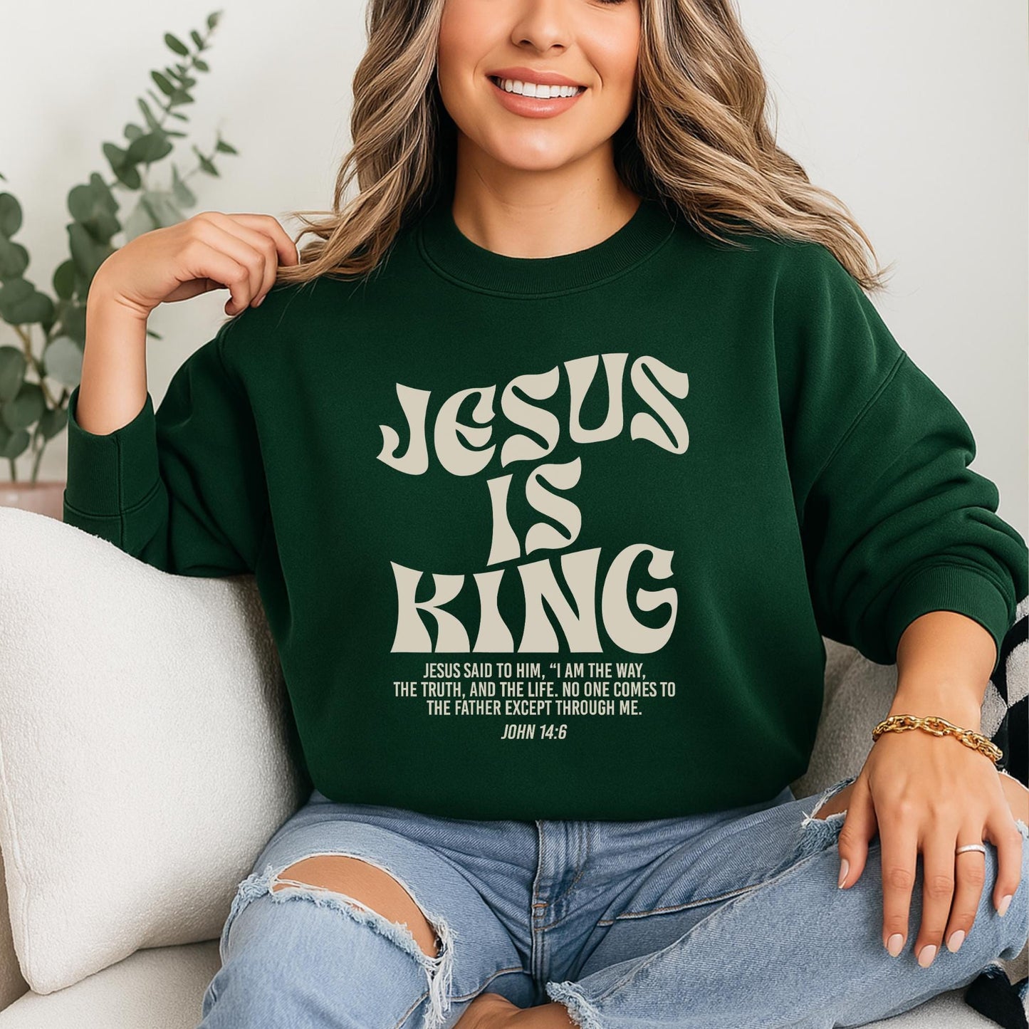 Jesus Is King Sweater V6