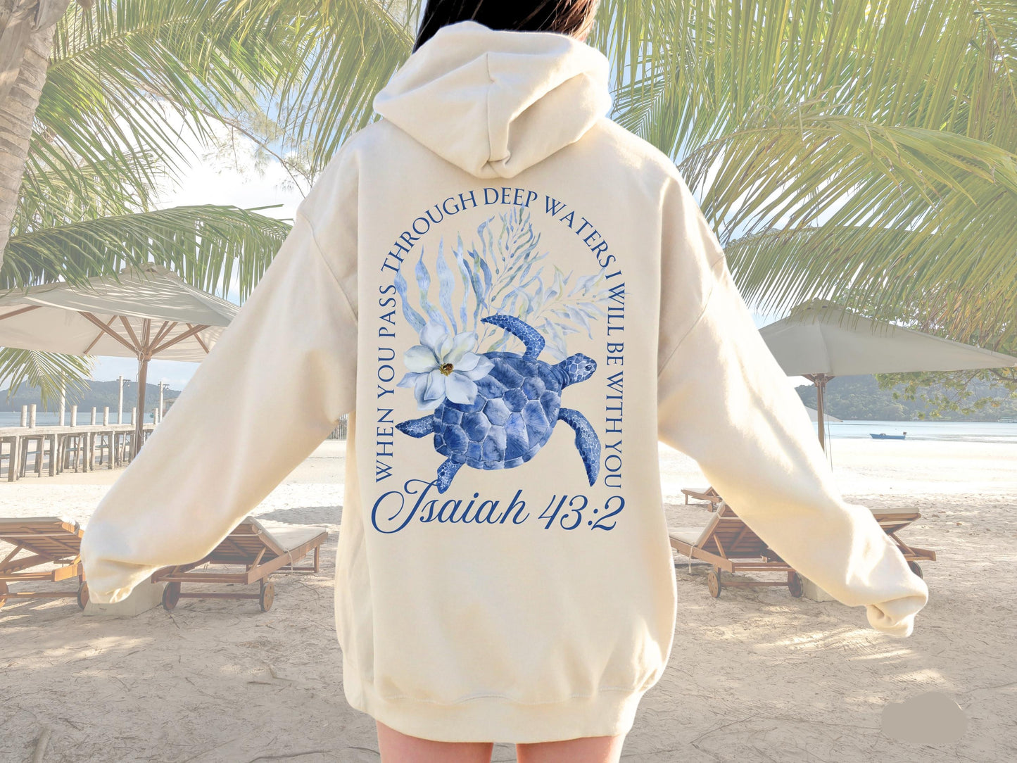 Coastal Christian Sea Turtle Sweatshirt