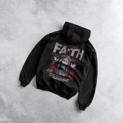 Faith Over Fear Jesus Hoodie