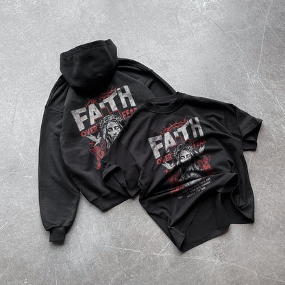 Faith Over Fear Jesus Hoodie