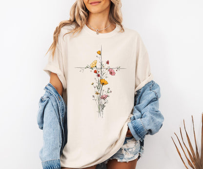 Floral Cross Shirt