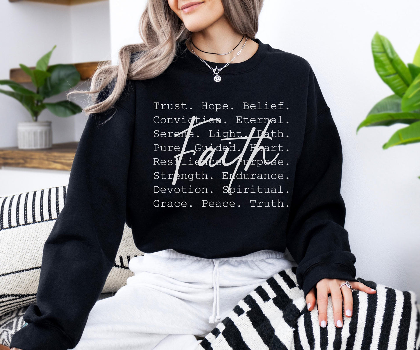 Faith Word Sweater