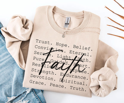 Faith Word Sweater