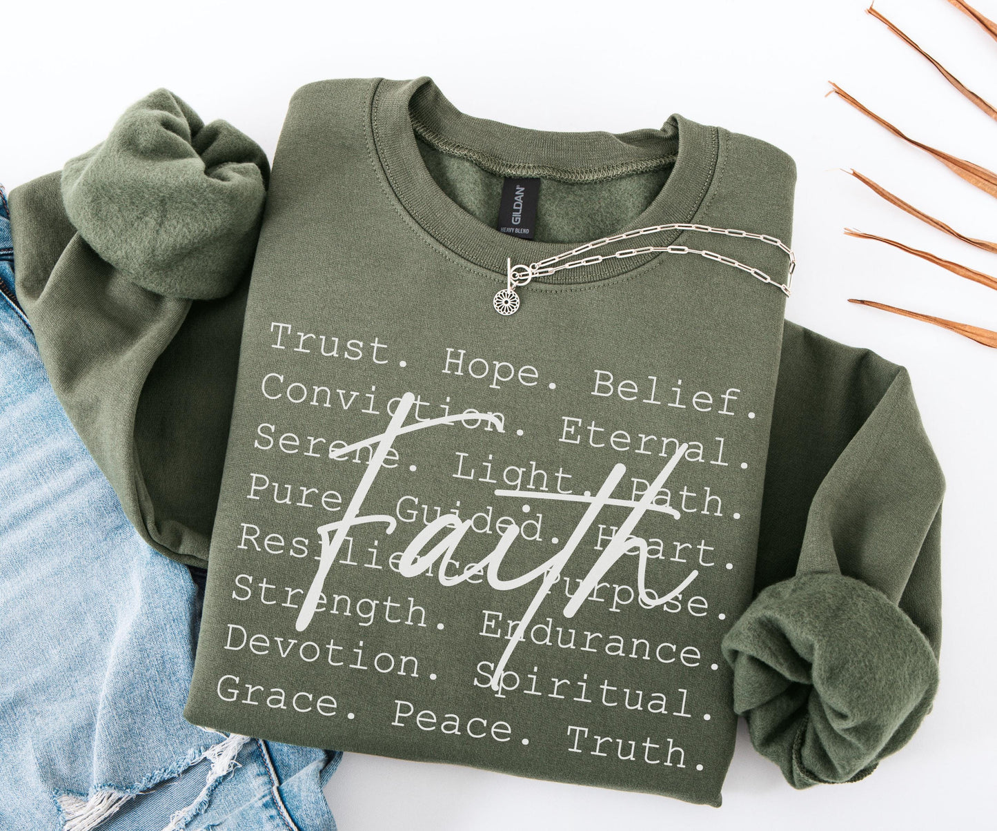 Faith Word Sweater