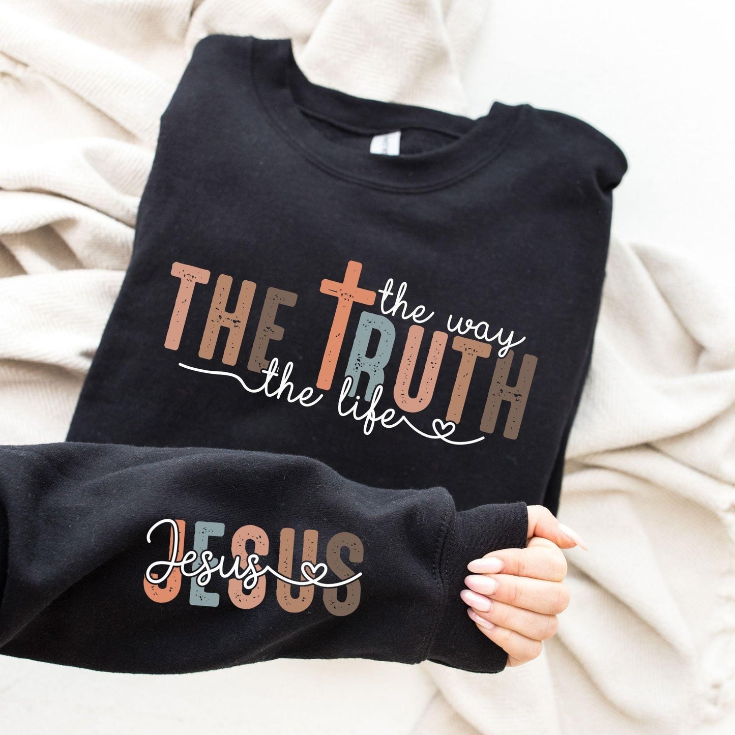 Jesus The Way Sweater New