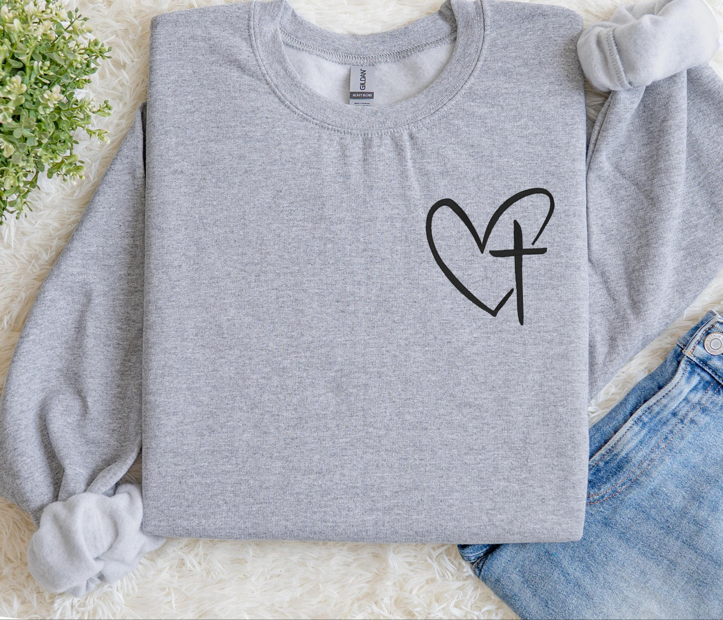Heart Cross Sweater
