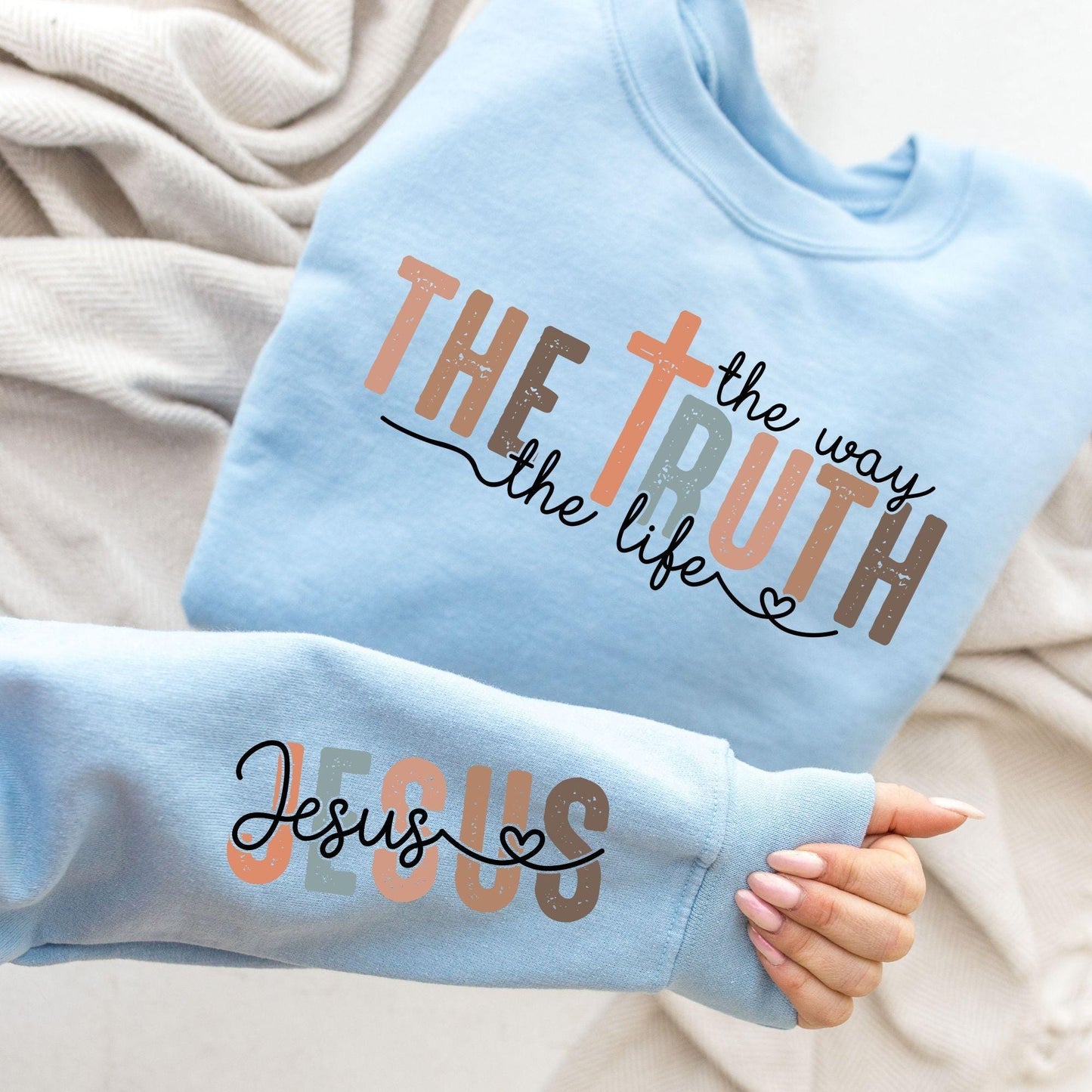 Jesus The Way Sweater New