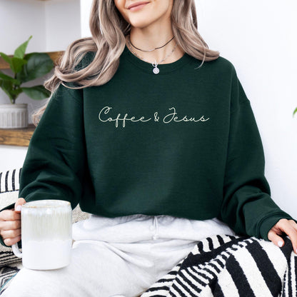 Coffee & Jesus Sweater V5