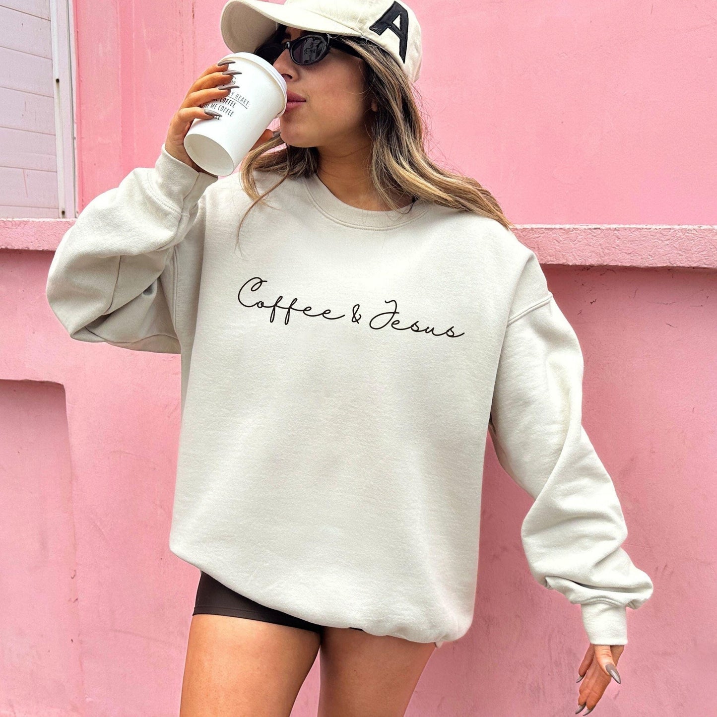 Coffee & Jesus Sweater V5