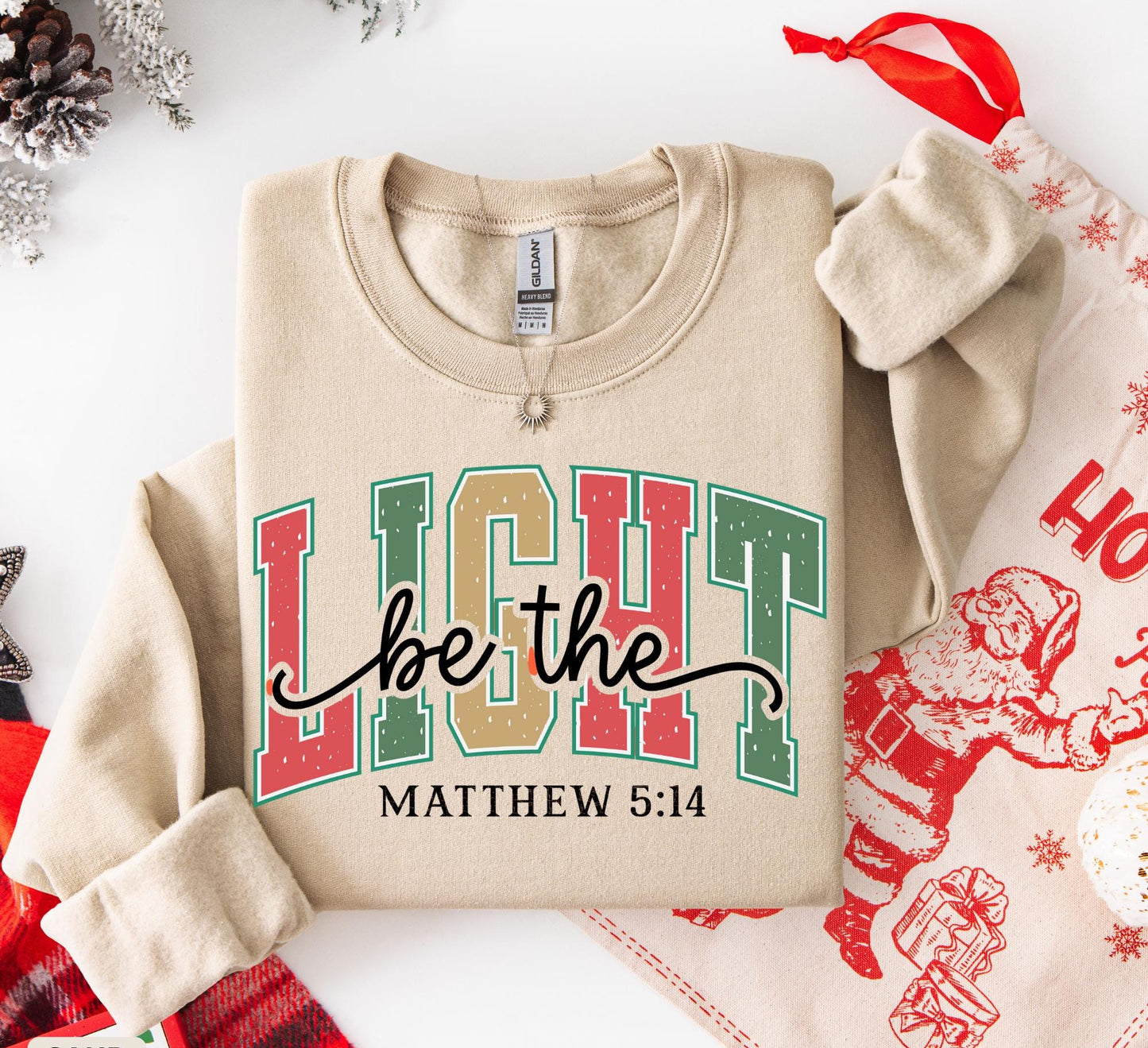 Be The Light Christmas Sweater