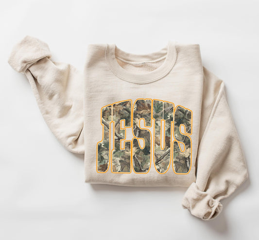 Jesus Camo Sweater