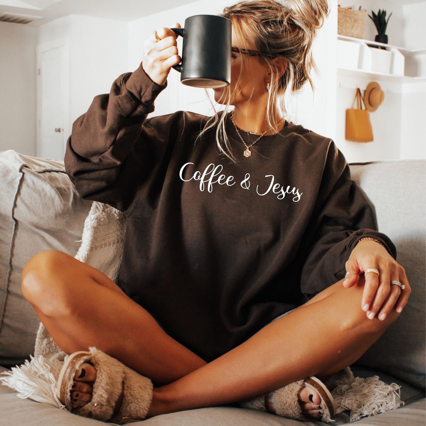 Coffee & Jesus Sweater V4