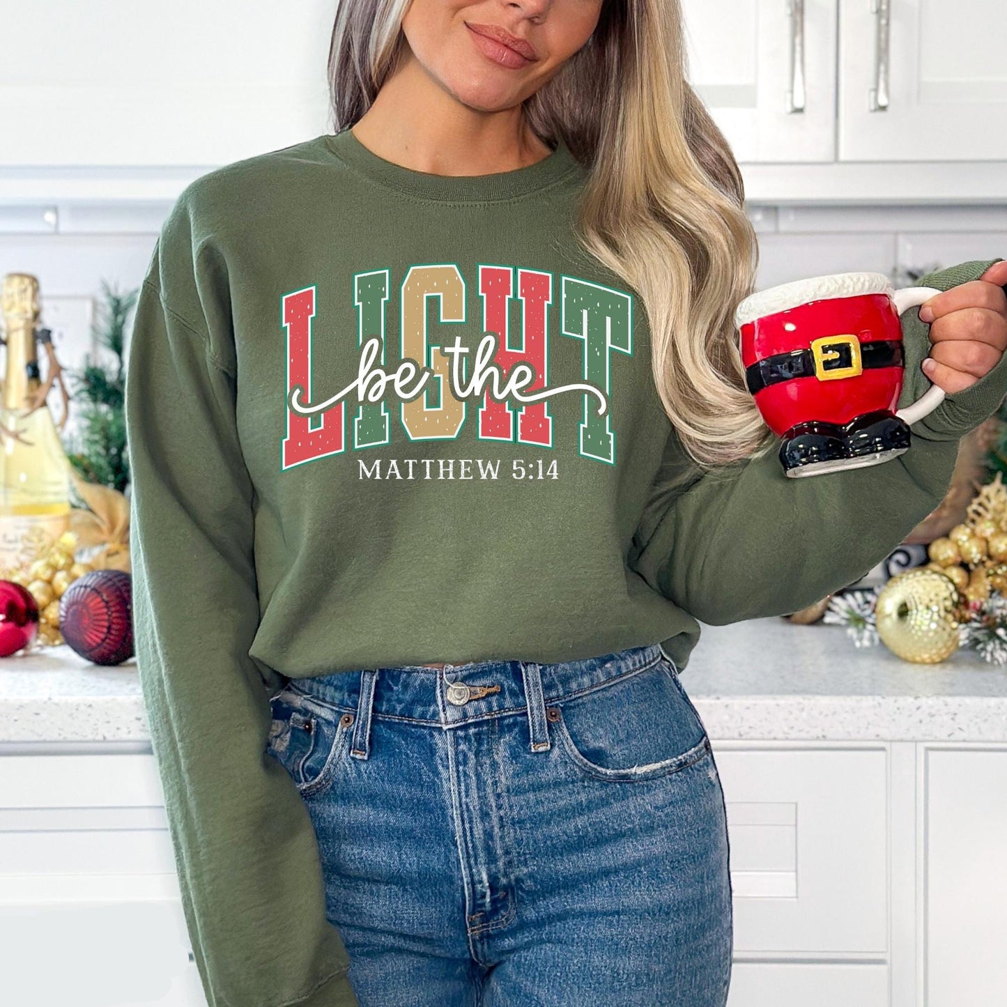 Be The Light Christmas Sweater