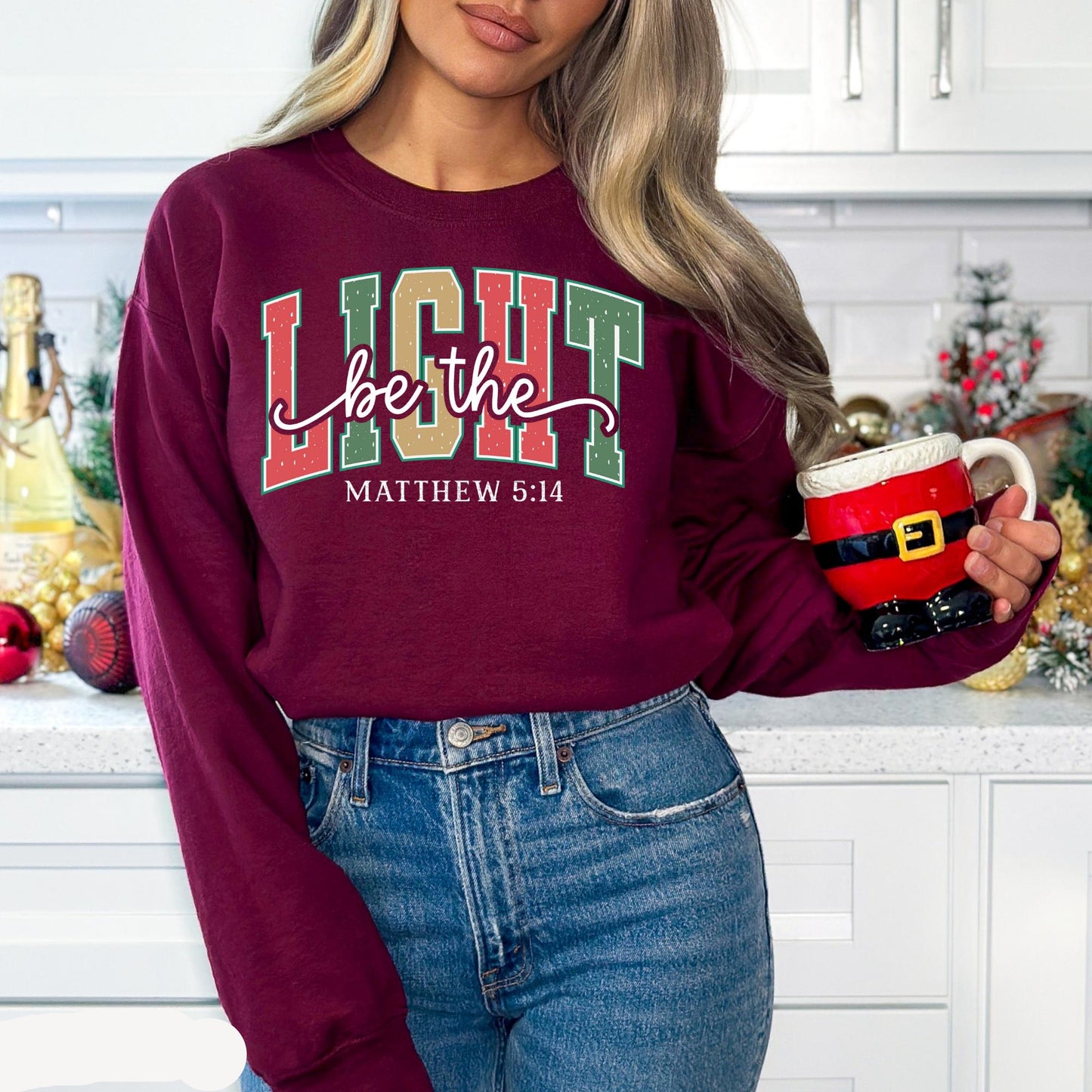 Be The Light Christmas Sweater