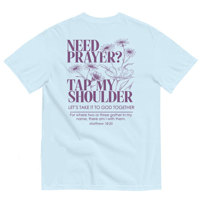 Need Prayer Tap My Shoulder Floral Shirt
