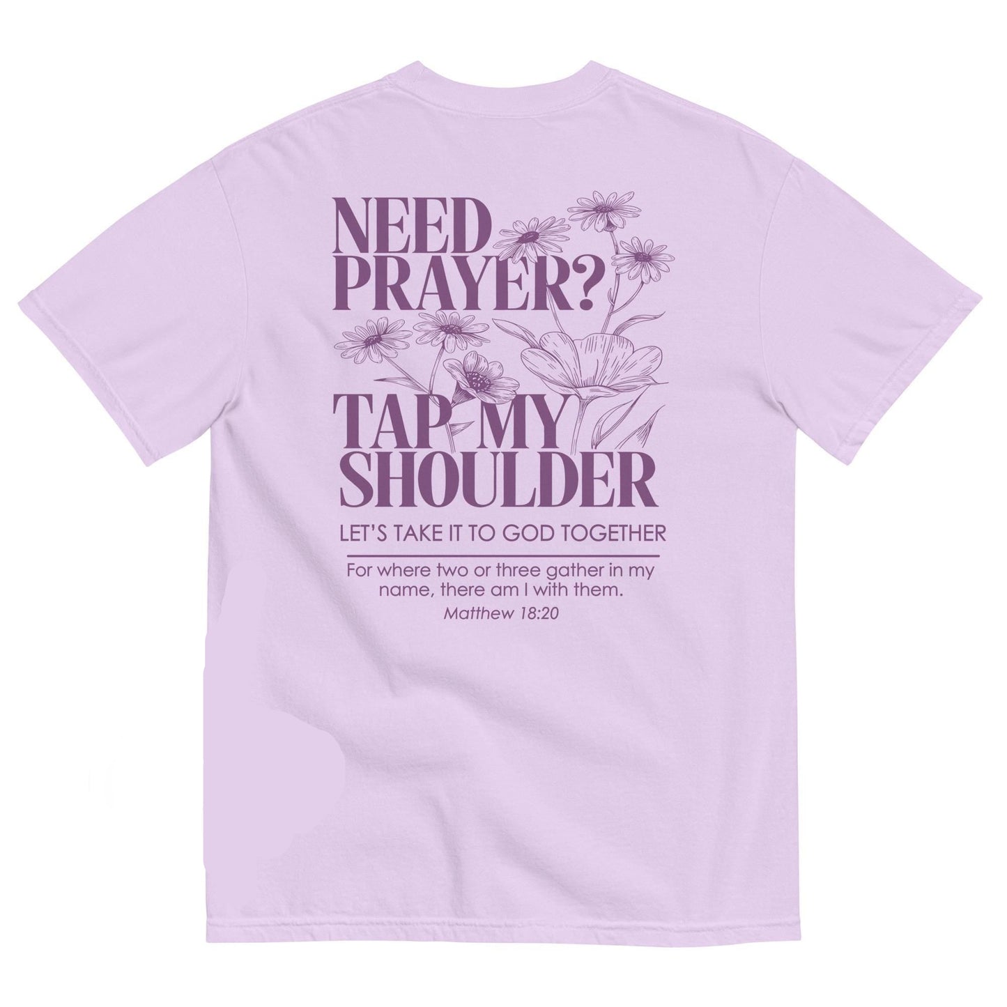 Need Prayer Tap My Shoulder Floral Shirt