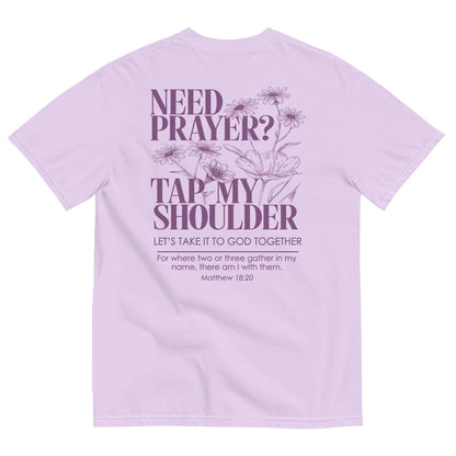 Need Prayer Tap My Shoulder Floral Shirt