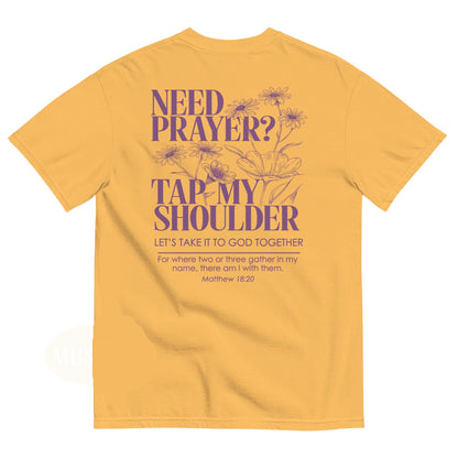 Need Prayer Tap My Shoulder Floral Shirt