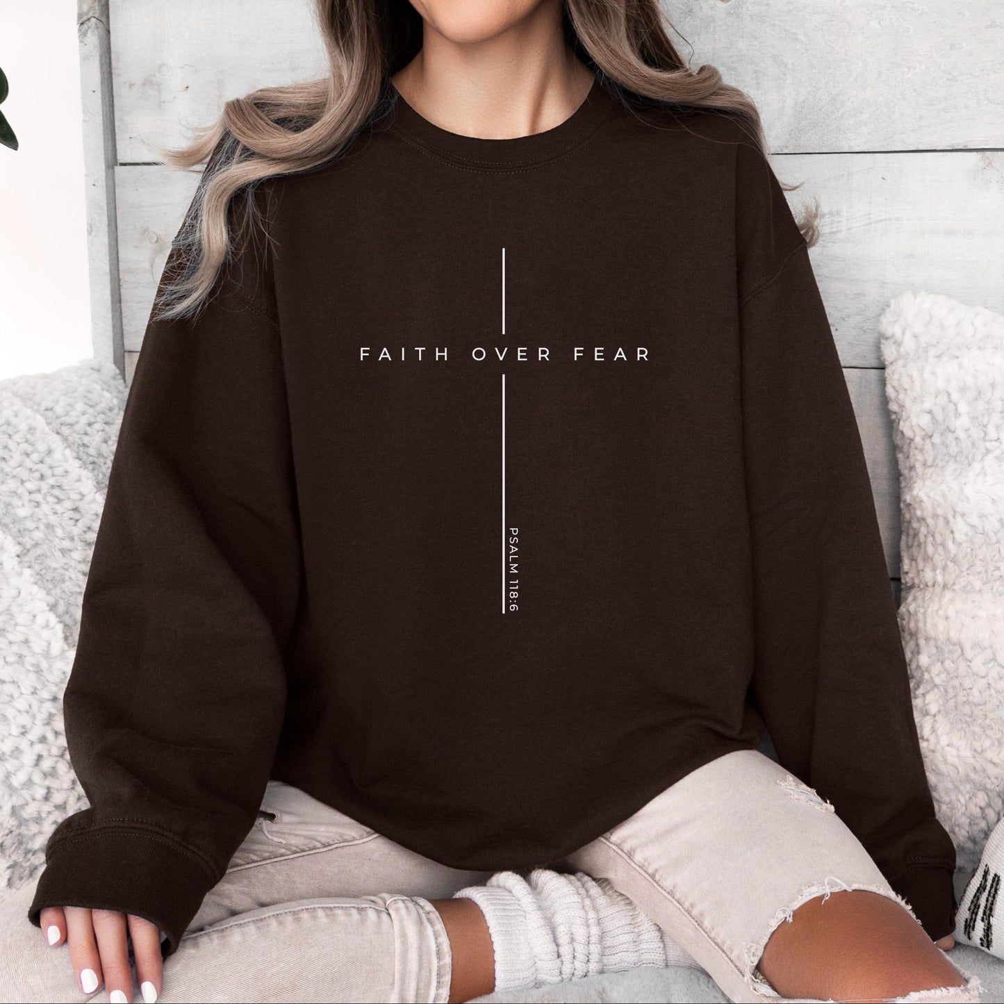 Faith Over Fear Sweater V6