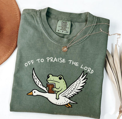 Off To Praise The Lord Tee V1