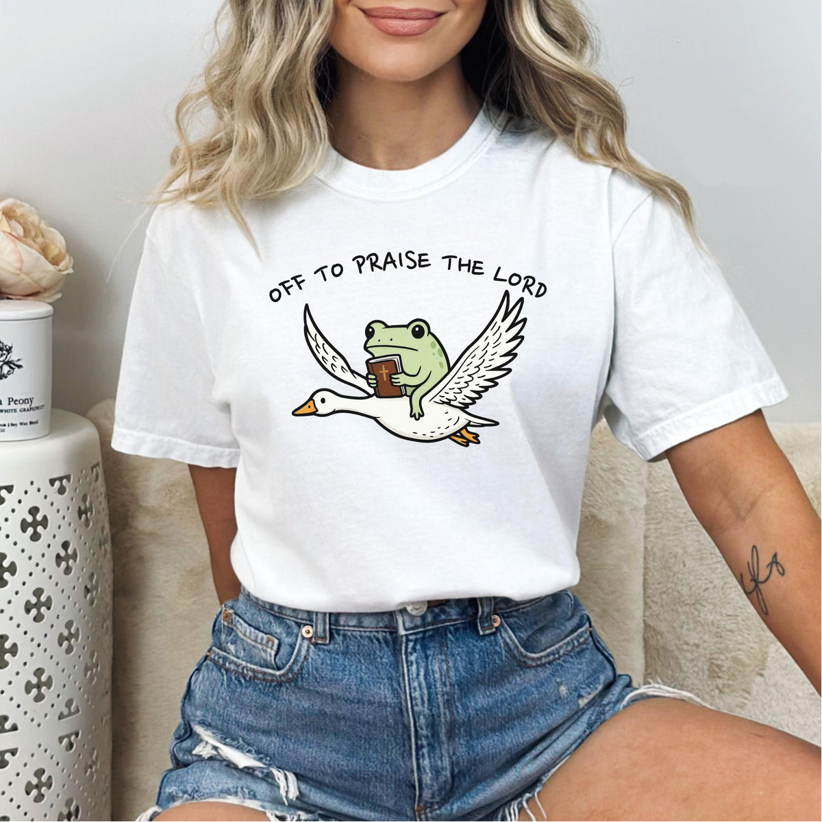 Off To Praise The Lord Tee V1