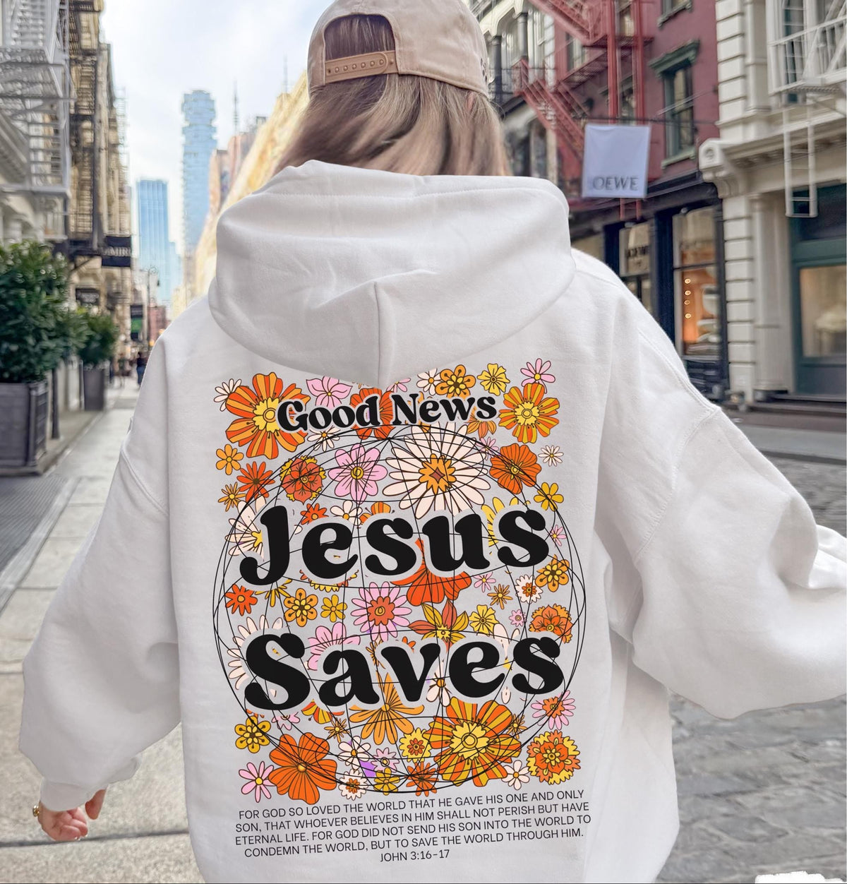 Jesus Saves Christian Hoodie
