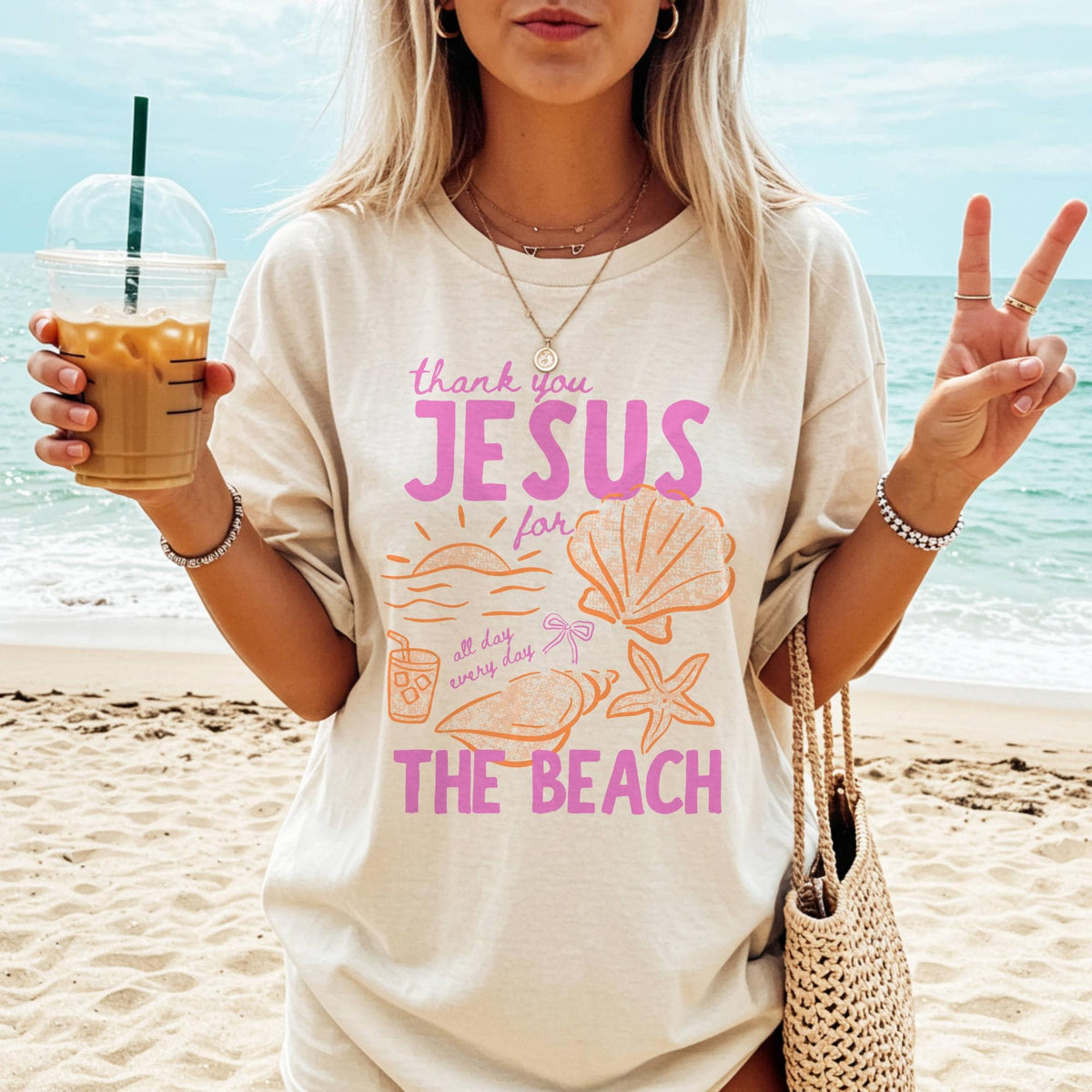 Thank You Jesus For The Beach T-Shirt