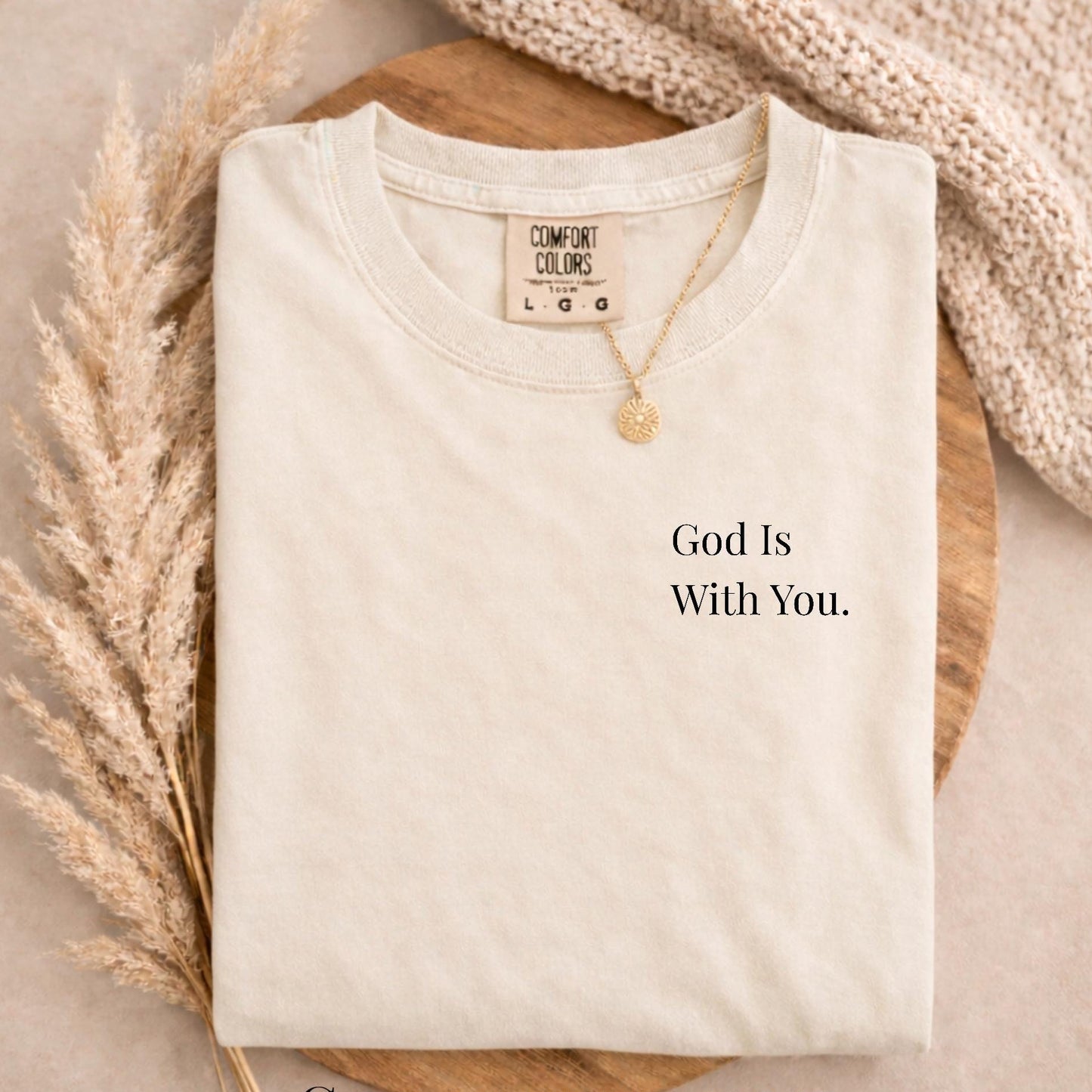 Minimal God Is With You Tee