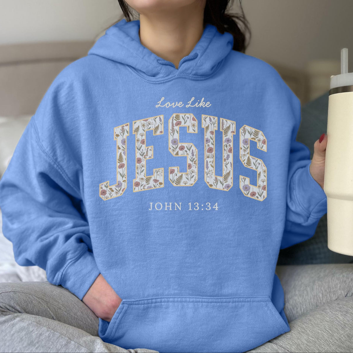 Love Like Jesus Trendy Christian Hoodie
