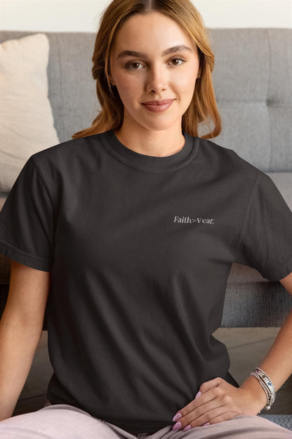 Minimal Faith Over Fear Tee