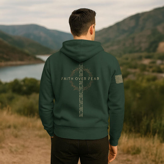 Faith Over Fear Hoodies Men