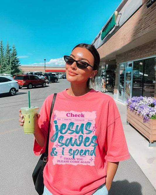 Jesus Saves I Spend Tee