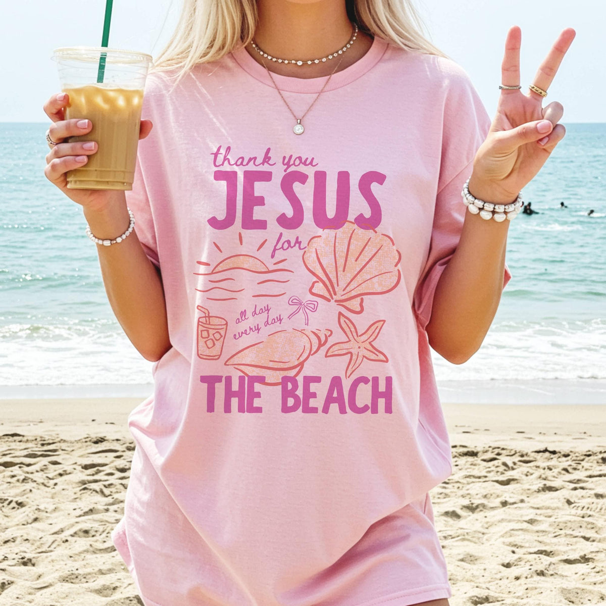 Thank You Jesus For The Beach T-Shirt