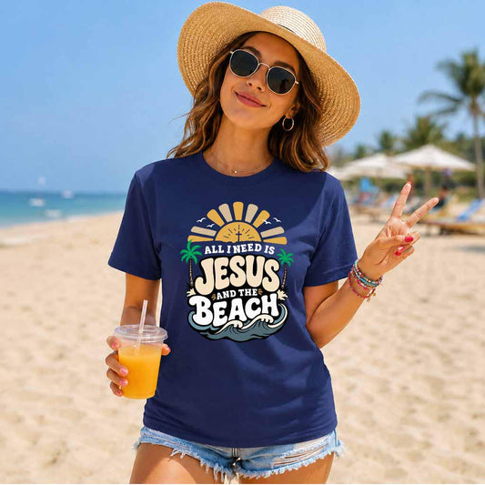 Jesus and Beach Tee