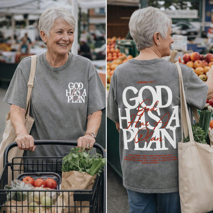 God Has A Plan Shirt Vintage Christian Tee